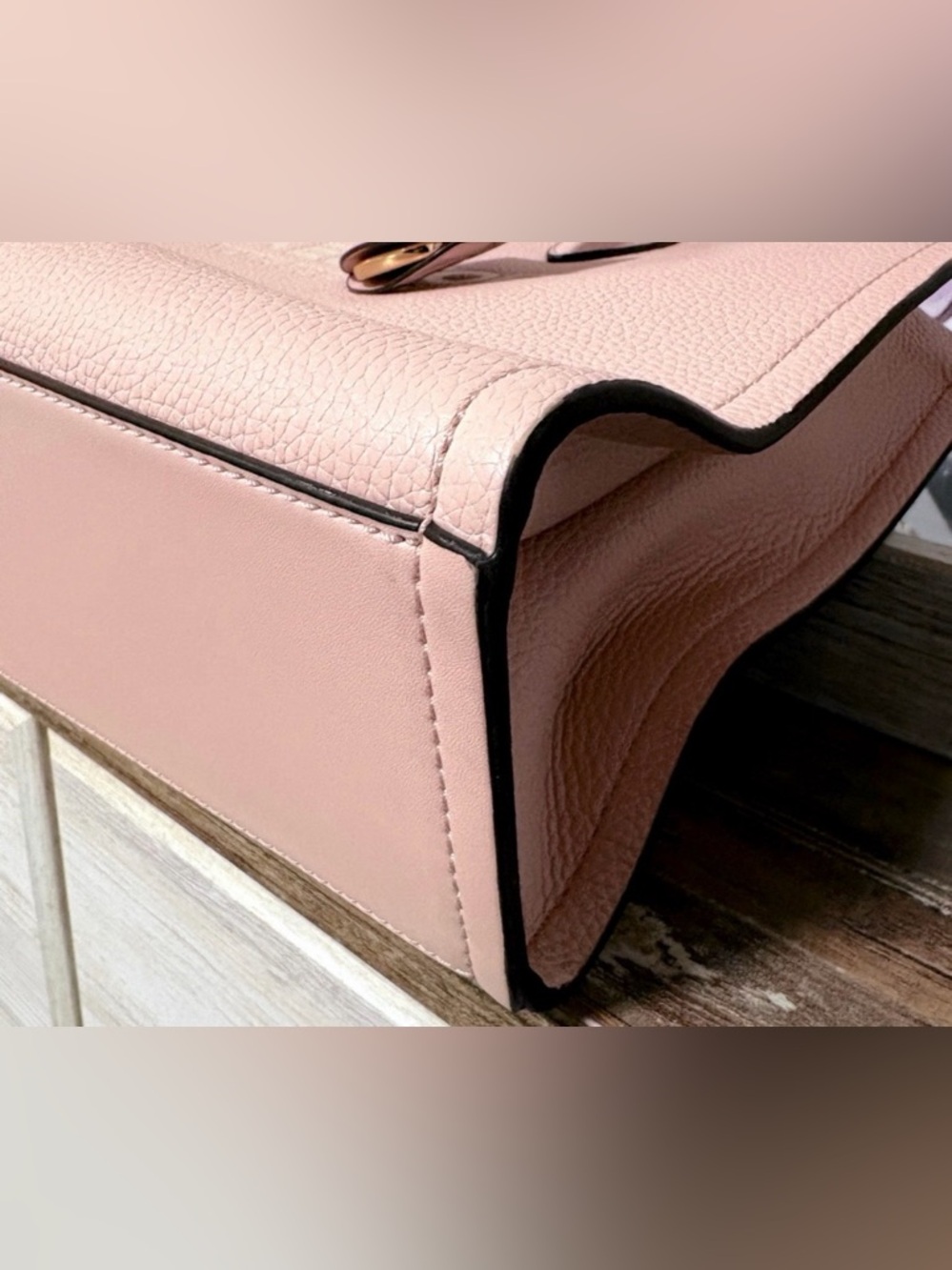 NWOT - Michael Kors Pink Mirella Tote Bag / Crossbody - Picture 6 of 7